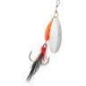 Блесна вращающаяся с кисточкой Mikado M-GRUB № 4, 13 г., SILVER/RED TIGER
