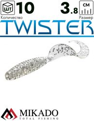 Твистер Mikado TWISTER 38 мм., 0.6 г., 03T (10 шт.)