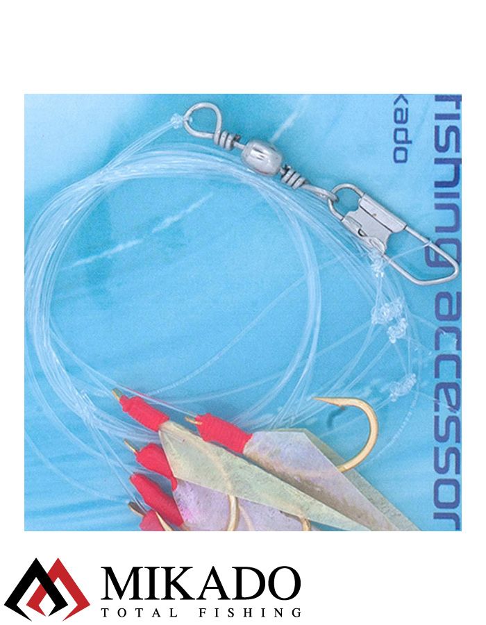 Морская оснастка Mikado FISH SKIN RIG / HOLO #01, LS-A700-01