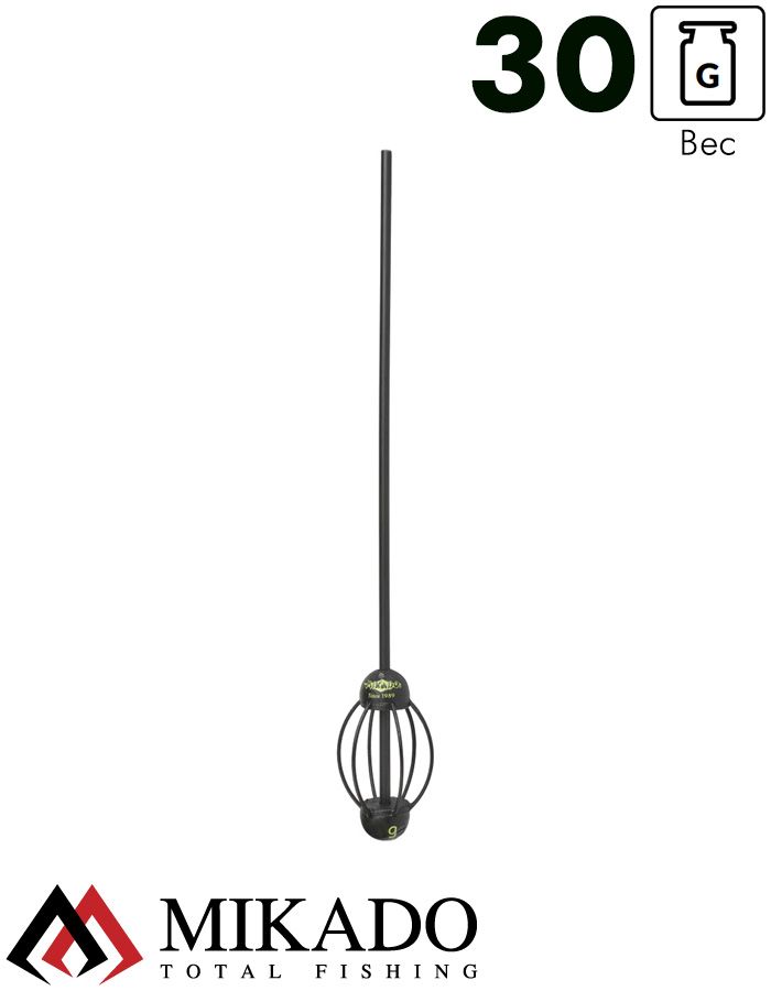 Кормушка скользящая Mikado ребристая с антизакручивателем 25 см. 30 г.