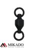 Вертлюг с шарикоподшипником Mikado № 6 черный, матовый ( 5 шт.)