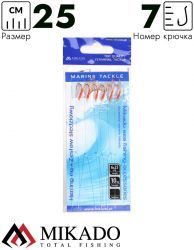 Поводок морской для сельди (6 x 25 cм./10кг) крючки № 7