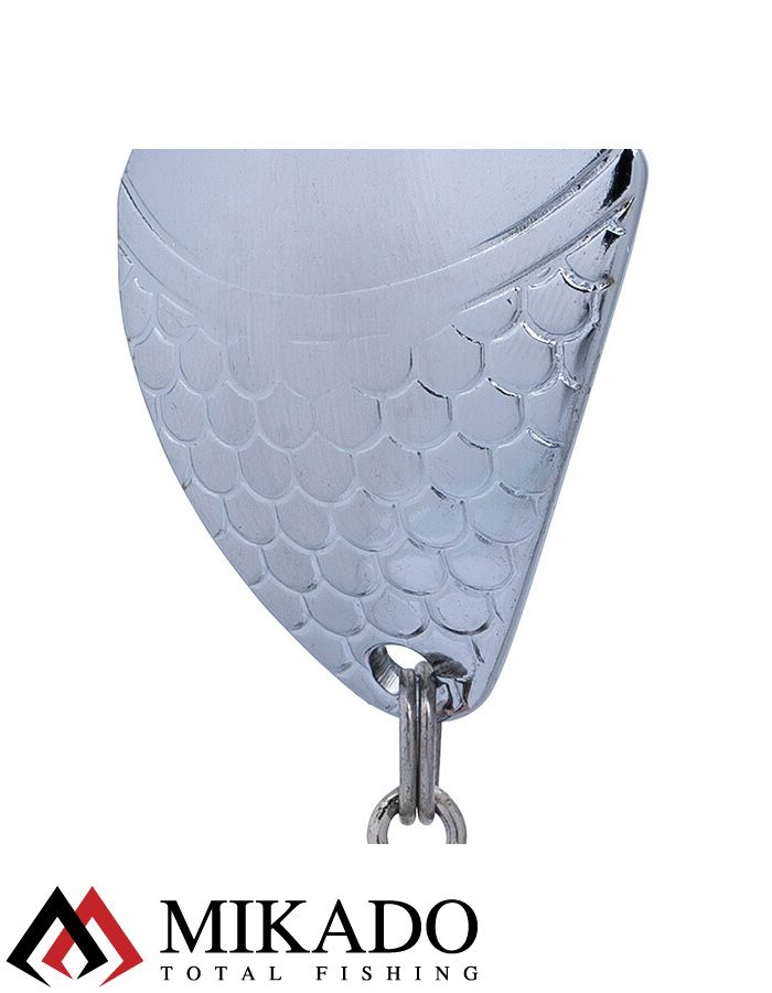 Блесна колеблющаяся Mikado FROG №2, 22 г., 5.3 см., серебро