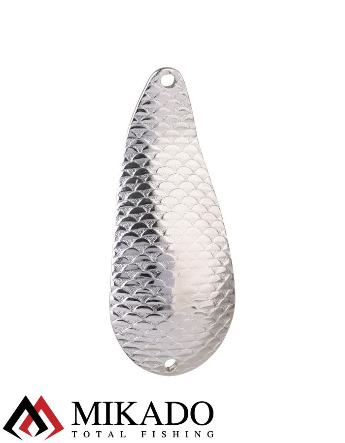 Блесна колеблющаяся Mikado TRACKER №1, 38 г., 8.5 см., состаренное серебро
