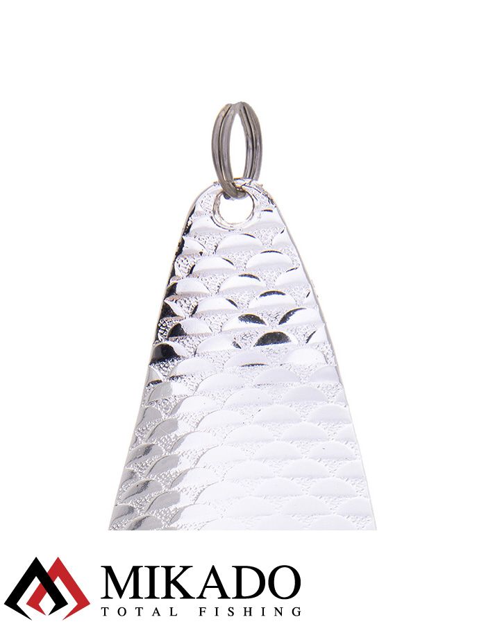 Блесна колеблющаяся Mikado TRACKER №1, 38 г., 8.5 см., состаренное серебро