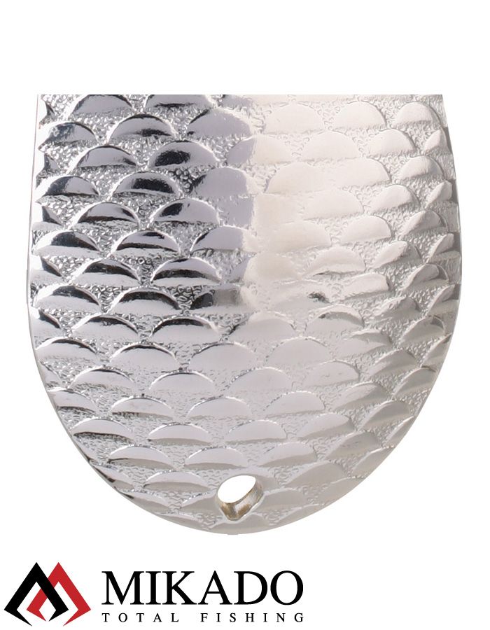 Блесна колеблющаяся Mikado TRACKER №1, 38 г., 8.5 см., состаренное серебро