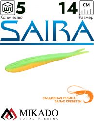 Приманка слаг Mikado SAIRA 14 см., 10 г., 370 (5 шт.)