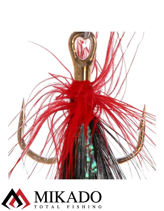 Блесна вращающаяся с кисточкой Mikado BLASTER № 1, 3 г., серебро/22