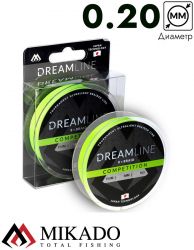 Плетеный шнур Mikado DREAMLINE Competition 0.20 fluo green (150 м) 20,83 кг.