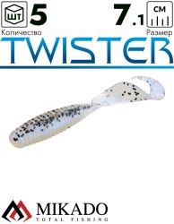 Твистер Mikado TWISTER 71 мм., 3.8 г., 90 (5 шт.)