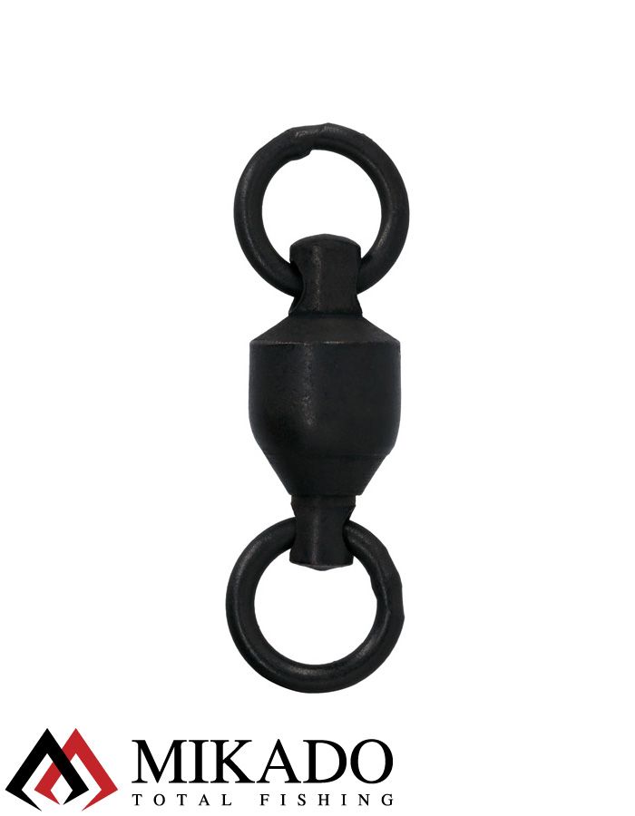 Вертлюг с шарикоподшипником Mikado № 7 черный, матовый ( 5 шт.)