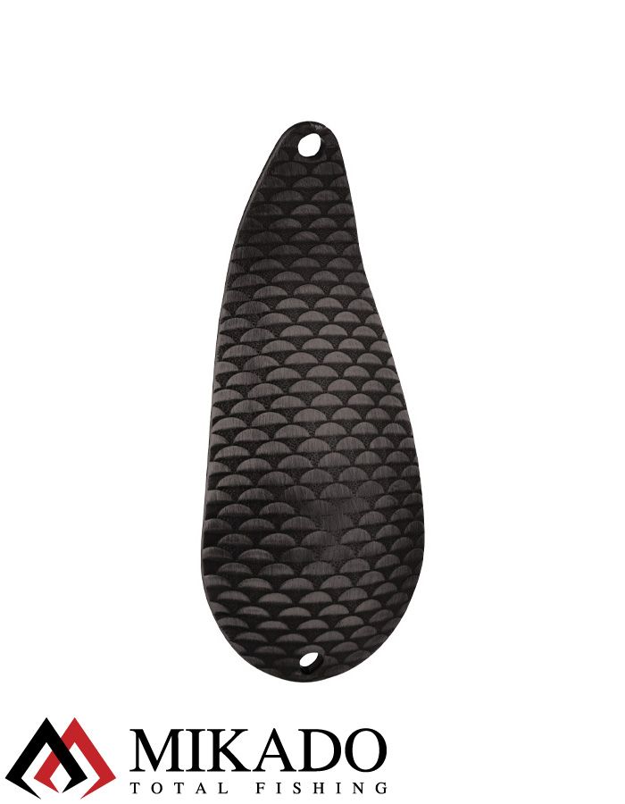 Блесна колеблющаяся Mikado TRACKER №1, 38 г., 8.5 см., чернёная