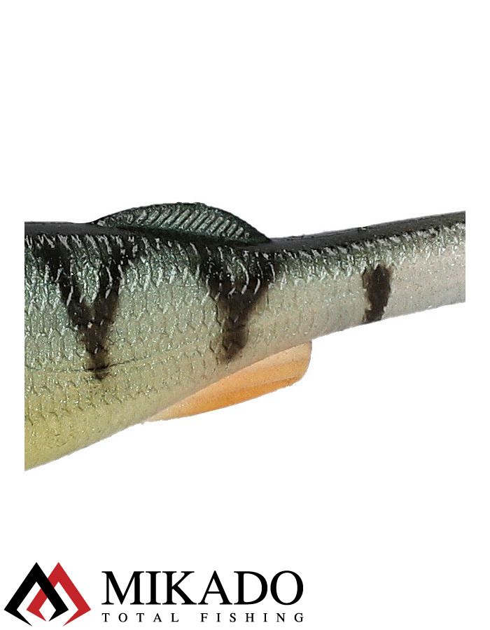 Виброхвост Mikado REAL FISH 8 см., 4.8 г., PERCH (5 шт.)