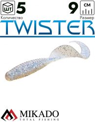 Твистер Mikado TWISTER 90 мм., 8 г., 87 (5 шт.)