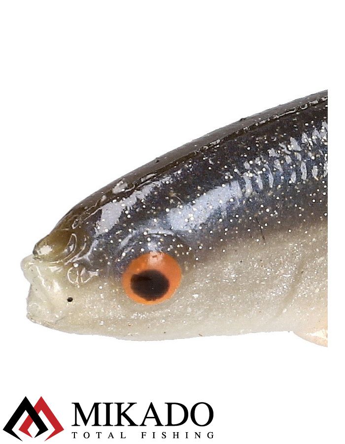 Виброхвост Mikado REAL FISH 13 см., 13.5 г., ROACH (4 шт.)