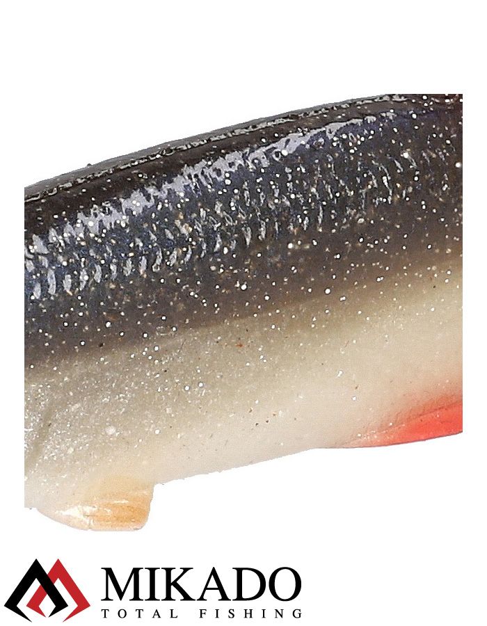 Виброхвост Mikado REAL FISH 13 см., 13.5 г., ROACH (4 шт.)