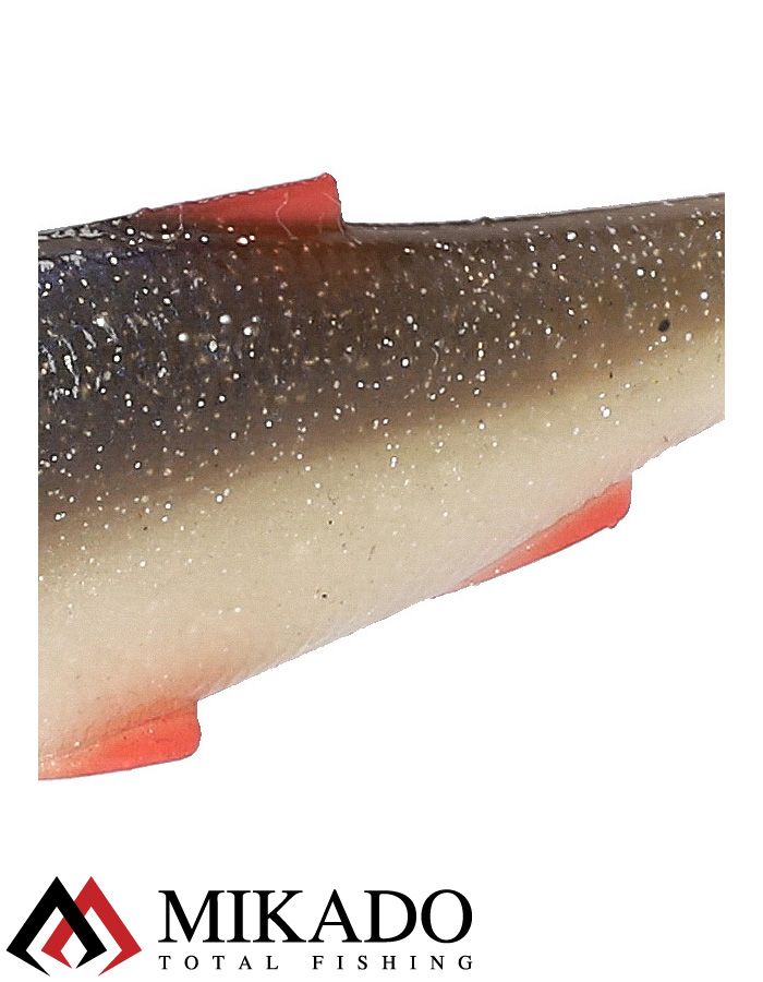 Виброхвост Mikado REAL FISH 13 см., 13.5 г., ROACH (4 шт.)