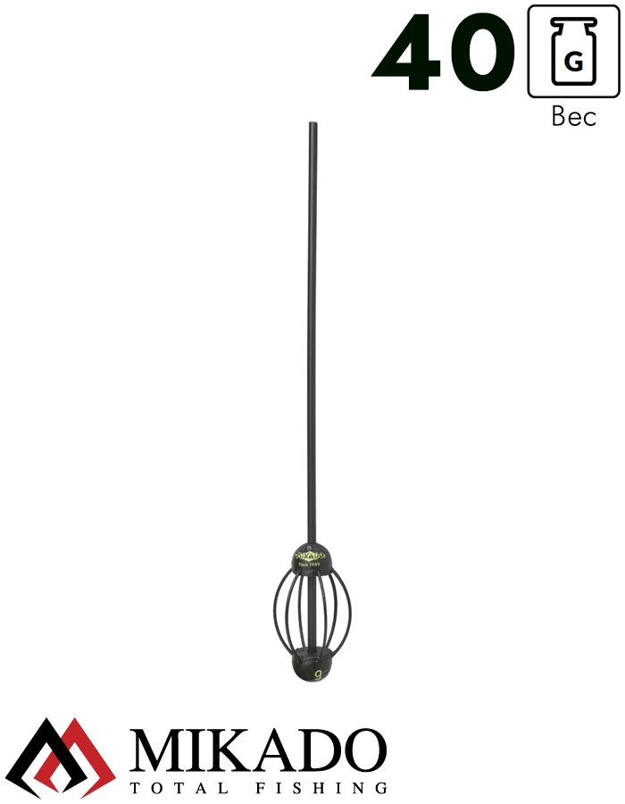 Кормушка скользящая Mikado ребристая с антизакручивателем 25 см. 40 г.