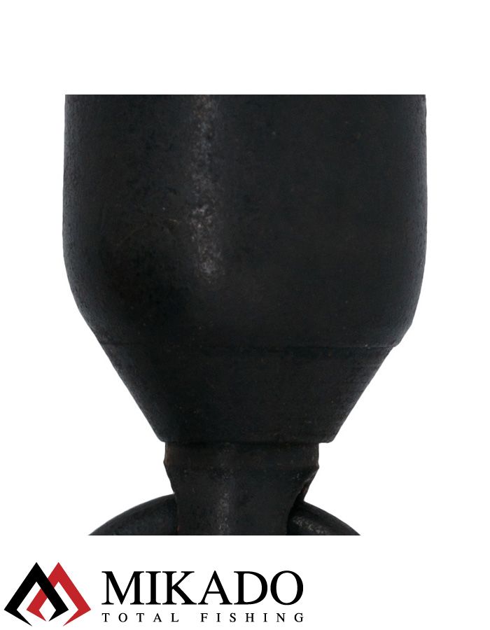 Вертлюг с шарикоподшипником Mikado № 8 черный, матовый ( 5 шт.)