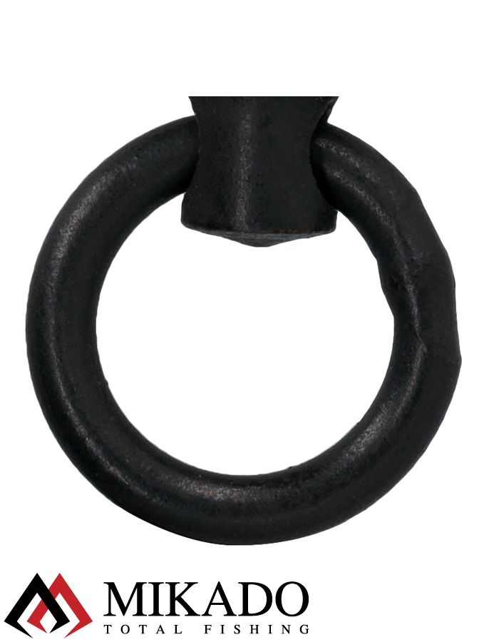 Вертлюг с шарикоподшипником Mikado № 8 черный, матовый ( 5 шт.)