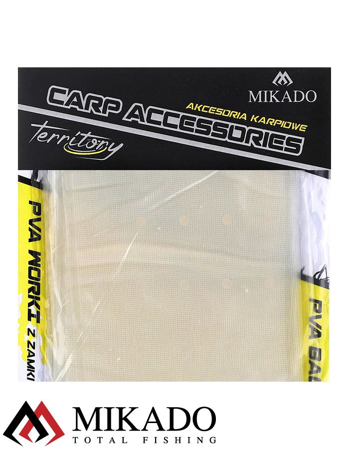 Пакеты ПВА Mikado с отверстиями (прямоугольные) 100 x 125 мм.  ( 20 шт.)