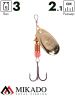 Блесна вращающаяся Mikado BLASTER №1, 3 г., золото 00, длина лепестка 21 мм.