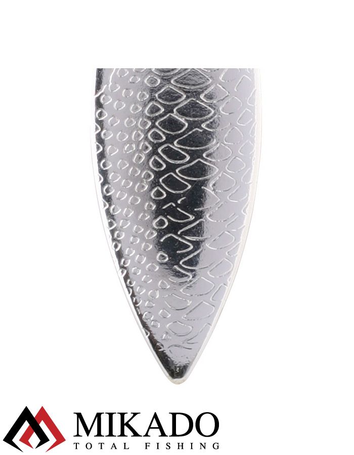 Блесна вращающаяся Mikado WILLOW №6, 22 г., состаренное серебро, длина лепестка 75 мм.