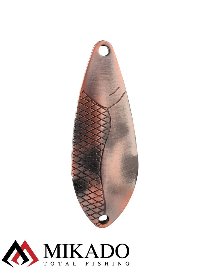 Блесна колеблющаяся Mikado DANCER №1, 5 г., 3.8 см., состаренная медь
