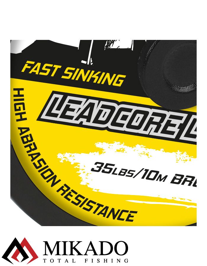 Лидкор Mikado Territory LEADCORE LEADER со свинцовым сердечником (35 LB, 10 м) коричневый