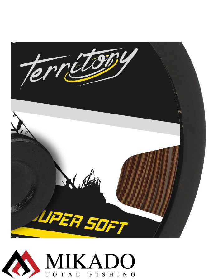 Лидкор Mikado Territory LEADCORE LEADER со свинцовым сердечником (35 LB, 10 м) коричневый