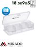 Коробка рыболова Mikado H318 (18,5см x 9см x 5см)