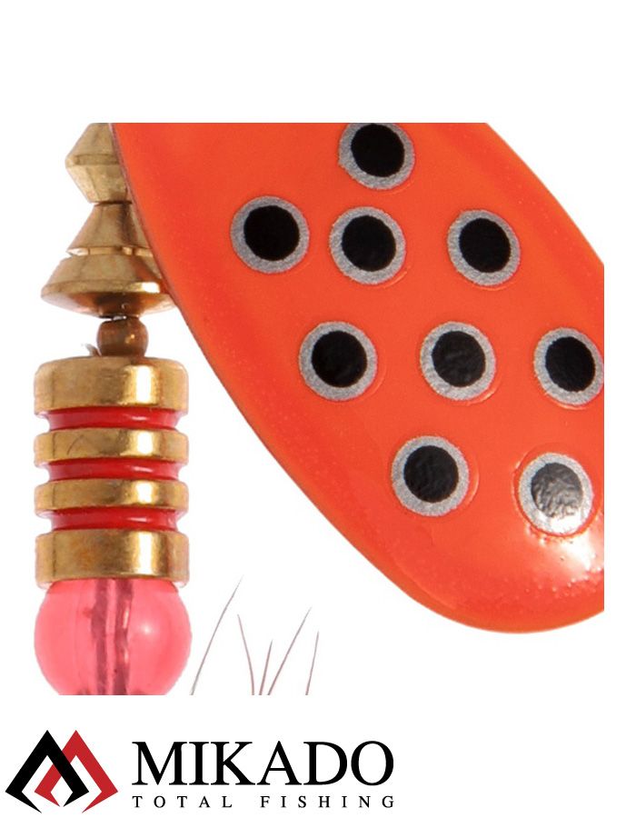 Блесна вращающаяся с кисточкой Mikado BLASTER № 1, 3 г., серебро/26