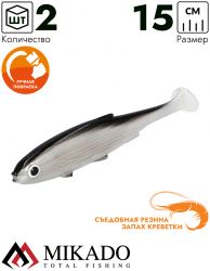 Виброхвост Mikado REAL FISH 15 см., 25 г., BLEAK (2 шт.)