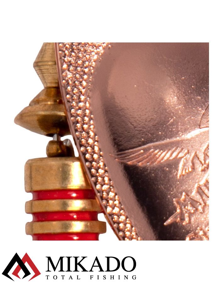 Блесна вращающаяся Mikado FOCUS №4, 8.5 г., медь 00, длина лепестка 41 мм.