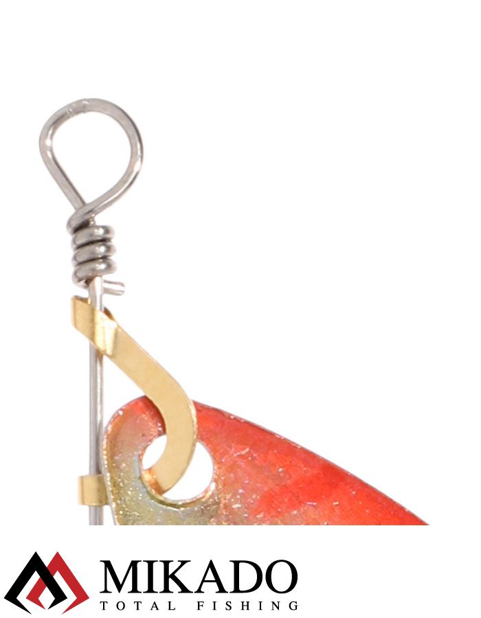 Блесна вращающаяся Mikado STREAM №3, 10 г., серебро 51 HOLO, длина лепестка 52 мм.