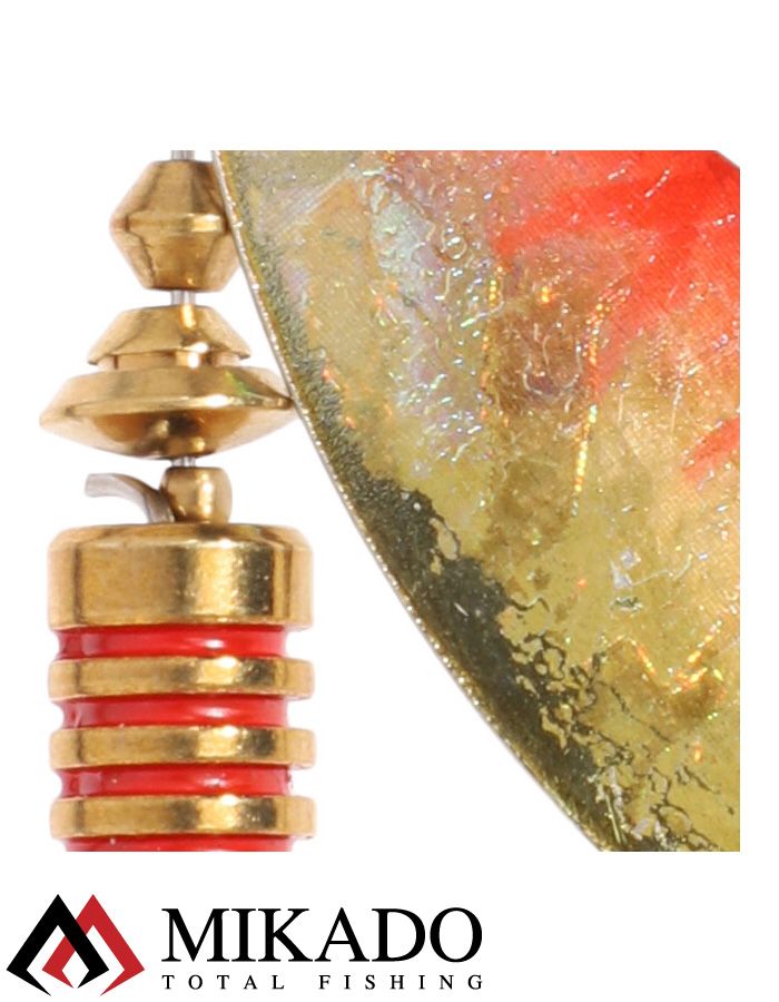 Блесна вращающаяся Mikado STREAM №3, 10 г., серебро 51 HOLO, длина лепестка 52 мм.