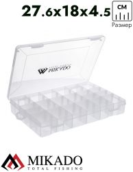 Коробка рыболова Mikado H406 (27,6см x 18 см x 4,45см)
