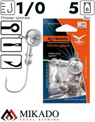 Джиг - головка Mikado ABERDEEN BN 5 г., крючок № 1/0  ( 3 шт.)