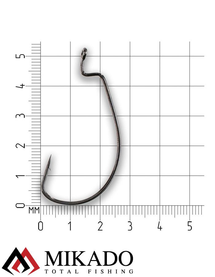 Офсетный крючок Mikado WORM 2 № 4/0   ( 5 шт.)