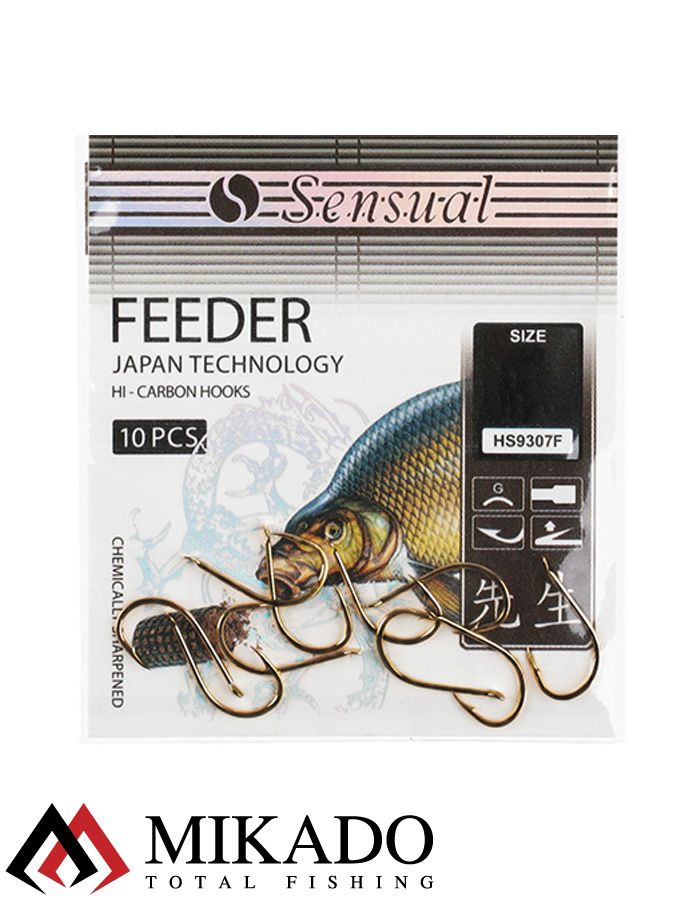 Крючки Mikado SENSUAL - FEEDER № 8 G (с лопаткой)( 10 шт.)