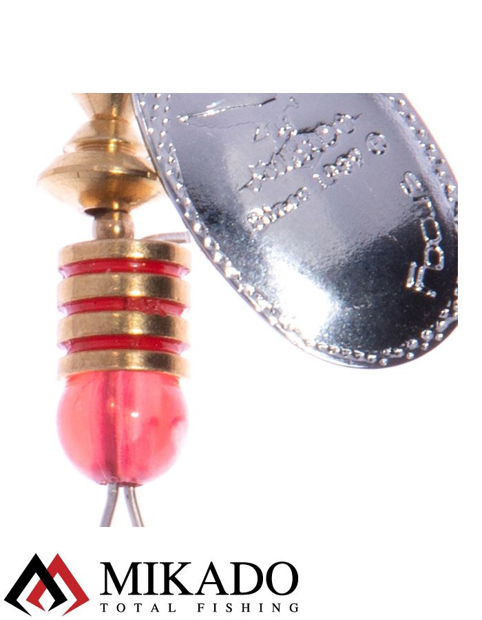 Блесна вращающаяся Mikado FOCUS №4, 8.5 г., серебро 00, длина лепестка 41 мм.