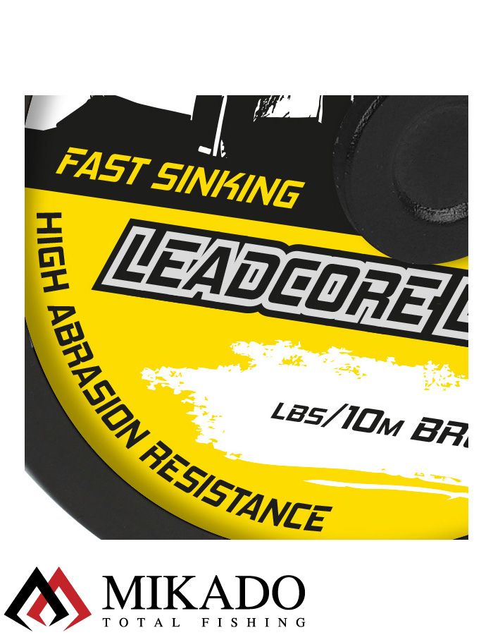 Лидкор Mikado Territory LEADCORE LEADER со свинцовым сердечником (45 LB, 10 м) коричневый