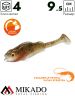 Виброхвост Mikado REAL FISH 9.5 см., 7.6 г., RUFFE (4 шт.)