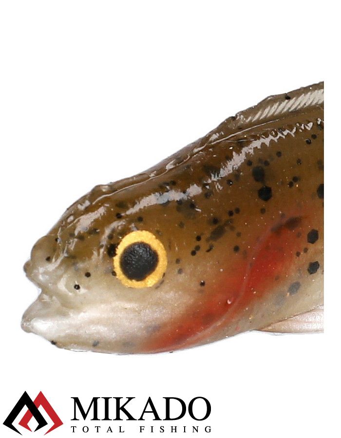 Виброхвост Mikado REAL FISH 9.5 см., 7.6 г., RUFFE (4 шт.)