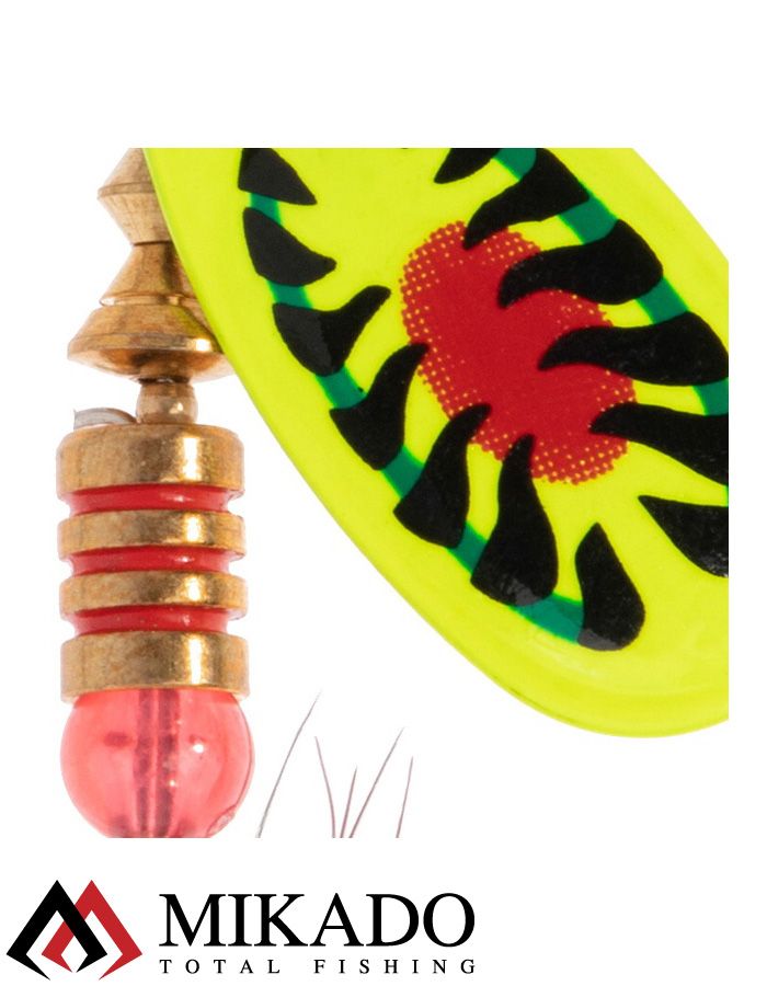 Блесна вращающаяся с кисточкой Mikado BLASTER № 1, 3 г., серебро/28