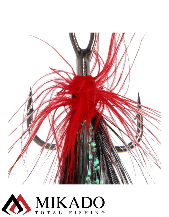 Блесна вращающаяся с кисточкой Mikado BLASTER № 1, 3 г., серебро/28