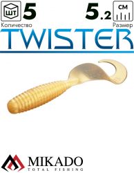Твистер Mikado TWISTER 52 мм., 1.7 г., 05T (5 шт.)