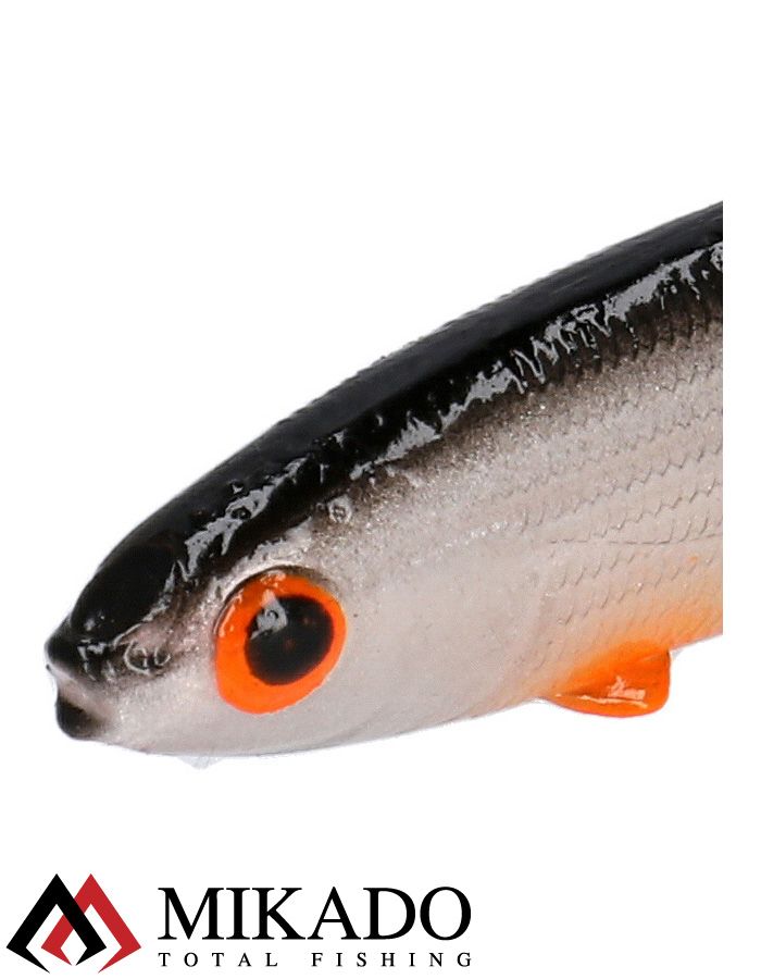 Виброхвост Mikado REAL FISH 8.5 см., 4.7 г., ORANGE ROACH (5 шт.)