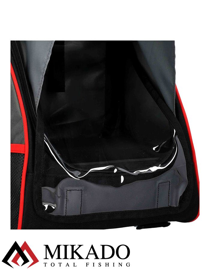 Сумка для эхолота Mikado UWI-002 (26 x 23 x 32 см.) черно-красная