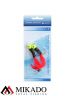 Морская оснастка Mikado на треску PILK TWIST JIGHEAD RIG 5.5см, 6г. (2шт.) крючки №1/0 красно-чёрный